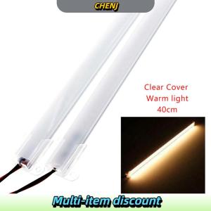 CHENJ Đèn thanh LED AC 220V độ sáng cao đèn LED 2835 có kẹp chiều dài 30cm 40cm dải đèn cứng 72 bóng LED tiết kiệm điện