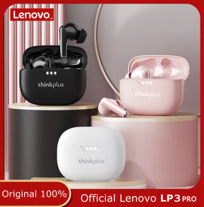Lenovo Live Pods LP3 Pro TWS Bluetooth headset LED power display noise reduction sports gaming wireless earbuds dual driver. Original 100%
