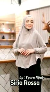 Jilbab Instan Bergo Lengan Tangan Syria Rossa Crinkle By Tyara Hijab