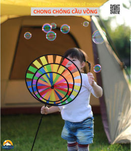 Chong chóng cầu vòng 3 tầng 7 màu CLS khổng lồ