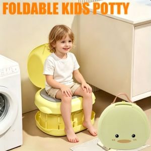 MAKERVY Non-slip Portable Baby WC Toilet Cartoon Hanging Potty Training Pot  Foldable Child Seat Baby Potty Outdoor Travel
