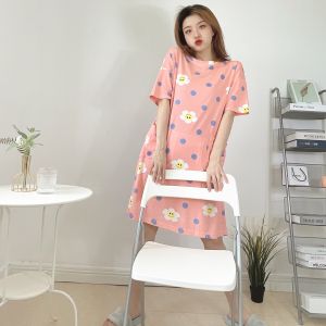 LHSunday ชุดนอนกระโปรงแฟชั่น🧸 ชุดนอนลายกระโปรงน่ารักแบบสดใส 💙เนื้อผ้านิ่มสวมใส่สบาย🌼สกรีนลายการ์ตูนน้องหมีติดโบว์🎀จะบอกว่าเนื้อผ้านิ่มเกินบรรยาย เด้งๆ🧺 ราคาจิ๋วววว คุณภาพแจ๋วววว💸