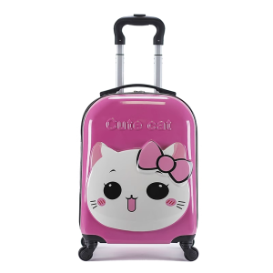 SAFARI 18-inch Kids Luggage Childrens Cartoon Trolley Boarding Suitcase Universal Wheels 3D Animal Student Boarding Case Lockable Password Lock Luggage