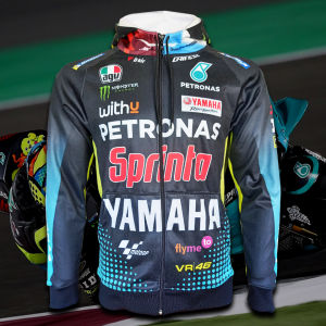 เสื้อแจ็คเก็ต โมโตจีพี Jacket MotoGP เสื้อทีม Petronas Yamaha แจ็คเก็ต-มอเตอร์ไซค์ #MG0019 รุ่น Valentino-R (ฮู้ดซิป)