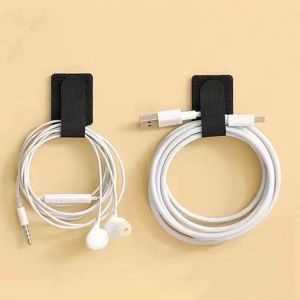 Velcro Wire Organizer Reusable Wire Adhesive Loop Hook Strap Organizer Headphone Cable Fixing Line