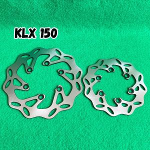 DISC BRAKE REAR FRONT DISK CAKRAM STANDAR PABRIK DEPAN BELAKANG SET MOTOR CRF KLX 150 BAJA TEBAL 4MM IMPORT PREMIUM PIRINGAN CAKRAM DEPAN CRF PIRINGAN CAKRAM BELAKANG KLX LEBAR 190MM 220MM 240MM PNP