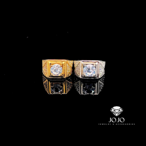 N1026 Nhẫn nam có lót lòng đính đá CZ cao cấp JOJO