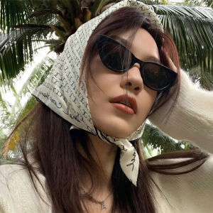 Minwen Triangle Cat-Eye Sunglasses For Women Pink Cat-Eye Sunglasses Hot Girl Beach Glasses Outdoor Travel Camping