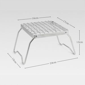 Winmax Stainless Steel Folding Grill Rack Portable Outdoor Camping Picnic Stove Oven Campfire BBQ Grill Stand Home Barbecue Accessories