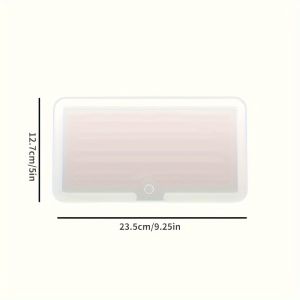 Car vanity mirror mirror with lights for car Car Sun Visor Makeup Mirror With 3 Light Modes And 60 LEDs - Rechargeable Cosmetic Mirror sun visor vanity mirror White