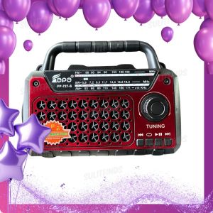 FP-727-S Portable Bluetooth Speaker/USB radio with Torch Light and Solar Panel