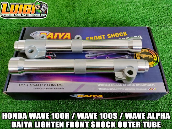 DAIYA HONDA WAVE 100R WAVE 100S WAVE 100 ALPHA OLD LIGHTEN FRONT SHOCK  OUTER TUBE SILVER Lazada PH