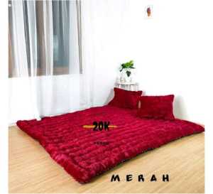 PROMO Kasur Gender Bulu Rasfur 140 x 180 x 10 Kasur Lantai Kasur Lantai Bulu Tebal Empuk Murah Berkualitas