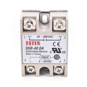YAFEN Industrial Solid State Relay SSR 40A with Protective Flag SSR-40DA 40A DC control AC