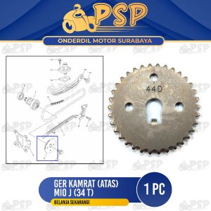 Ger Kamrat Atas Mio J (34 T) - Gir Gear Gigi Atas Sentrik Besar Rantai Rante Keteng Kamprat 34T