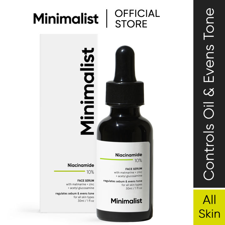 Minimalist 10 Niacinamide Face Serum for Acne, Blemishes & Oil Control