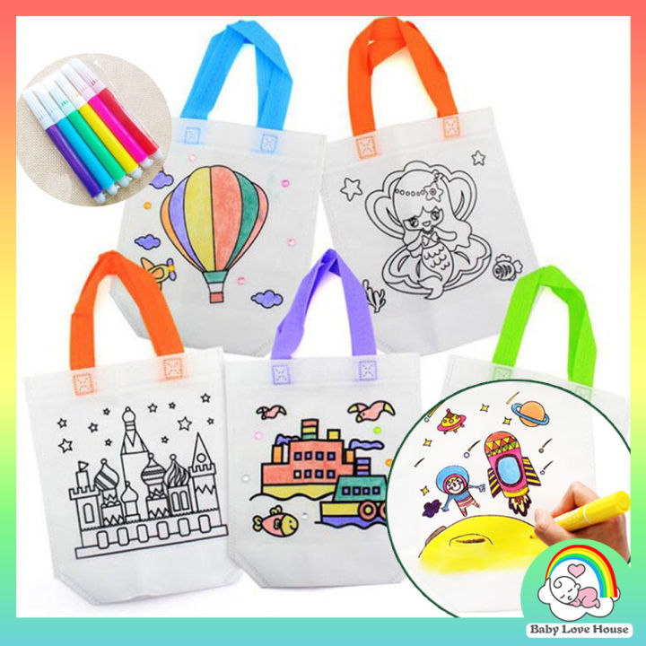 Ready Stock Kids DIY Double and Single sided Painting Graffiti Creative