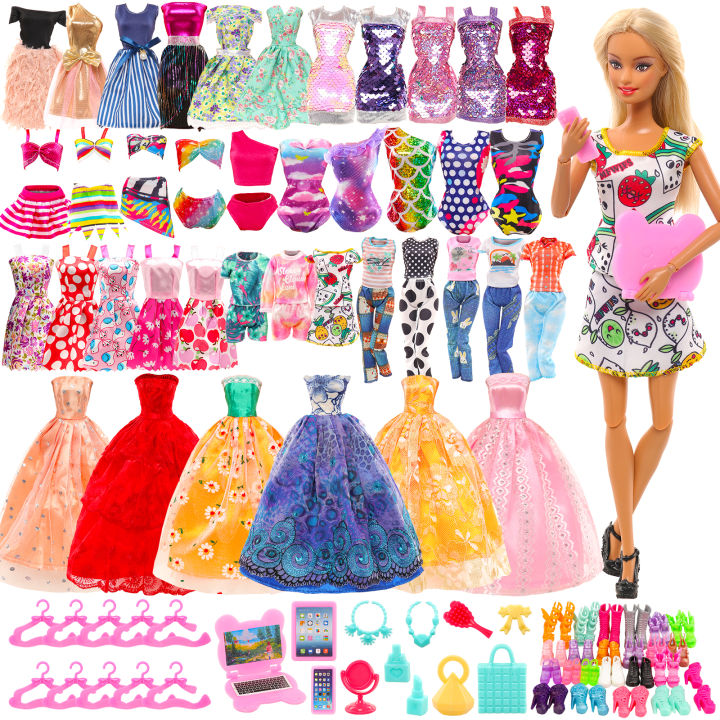 Barwa 52 Pcs Fashion For Barbie Doll Clothes and Accessories=14