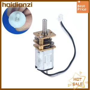 haidianzi มอเตอร์เกียร์โลหะขนาดเล็ก N20 DC3V-6V พร้อมเกียร์มอเตอร์ DC อุปกรณ์อิเล็กทรอนิกส์ DIY