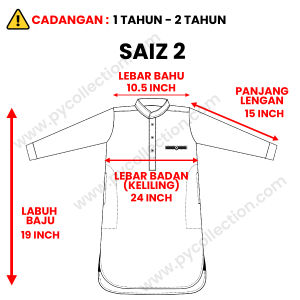 ( READY STOCK ) KURTA DEWASA & BUDAK SLIM FIT COTTON DUSTY PURPLE - BAJU RAYA ( C006K / C006KS )