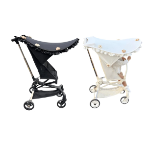 Xe đẩy em bé mái che nắng hoa chi tiết bảo vệ mái hiên cho ghế xe đẩy và prams với tính năng sửa chữa dễ dàng