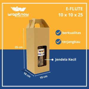 (20 Pcs) EFLUTE Gable 10x10x25 // Gable toples gable hampers gable eflute tas suouvenir
