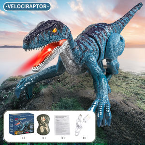 Malaysia Ready Stock 2.4G Remote Control dinosaur toys boys 3-8 years above Robotic Toys Electric Dino Toys with Lighting Sounds and Stunt Actions Dinosaur Model