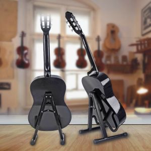 ที่วางกีต้าร์ GUITAR STAND ทรง A มีขาตั้ง (สีดำ)