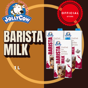 JOLLYCOW Barista Milk 1L x3 Bundle – Cafe-Grade Frothing Milk for Coffee Milk Tea Latte Art & Daily Home Brewing