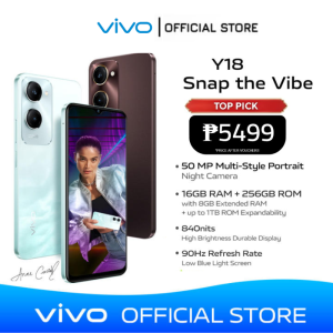 Y18 | 16GB RAM+256GB ROM | 50 MP Multi-Style Portrait | 5000mAh | 90Hz | IP54