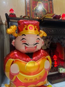 tokomumer BALON FOIL DEWA REJEKI JUMBO 135 X 88 bisa berdiri hiasan imlek rumah restoran cafe lampion angpau chinese new year B034