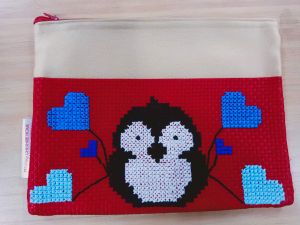 CROSS STITCHES PENCIL BAG