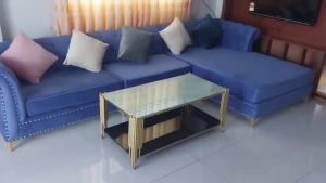 Sofa Góc L SMARTHOMES Phong Cách Cổ Điển Sang Trọng Cho Phòng Khách Cao Cấp