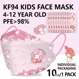 Kids Mask KF94 50 Pcs Individual Packing Kf94 Cartoon Fish Mouth 3D Sanrio Melody Cartoon Color Printed ChildrenS Mask KF94 Child Mask Kf94 Mask
