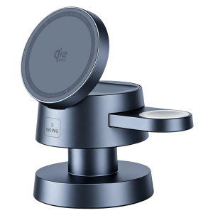 WiWU Mushroom WH300 25W Qi2.2 4-in-1 Wireless Charging Station Magnetic Adjustable Foldable Stand