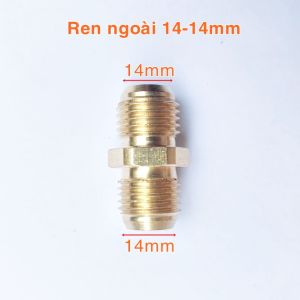 Kép thu nối 2 ren ngoài bằng đồng bộ đầu chuyển đổi ren ngoài nối ống và vòi nước máy bơm