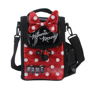 Childrens lunch bag Black Minnie crossbody bag shoulder bags girls picnic bag fruit lunchbox 9 inches
