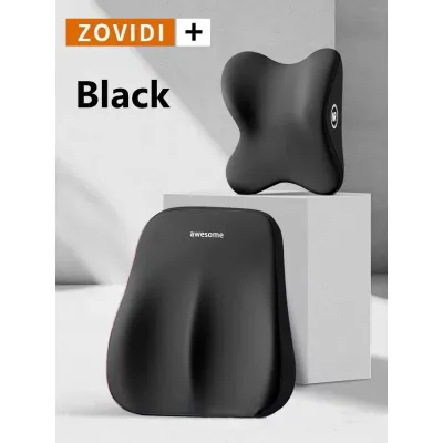 MLADEN Car Headrest Lumbar Support Lumbar Cushion Memory Foam Cushion Backrest Lumbar Pillow Car Comfortable Neck Pillow Car Accsesorie