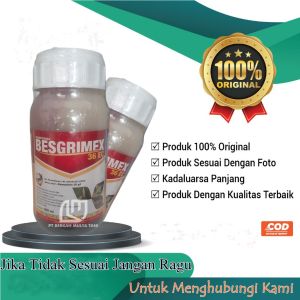 Akarisida Insektisida Besgrimex 36EC 500ml Obat Hama Ulat Grayak Thrips Kutu Daun + ZPT