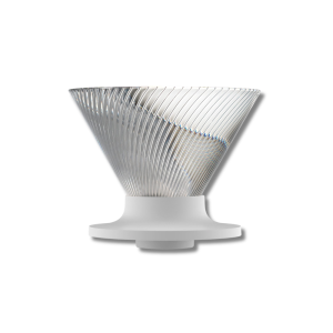 Phễu NEO "brew faster" pha cà phê Hario V60 Neo VDN 72 rãnh size 02 - Hổ phách & Trắng (nhựa Tritan Eastman)