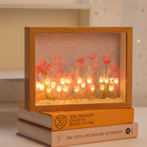 Đèn Ngủ Hoa Tulip Trang Trí Trong Khung Ảnh Đèn Decor Trang Trí Handmade Đồ DIY Quà Tặng Sinh Nhật Dịp Lễ Đặc Biệt
