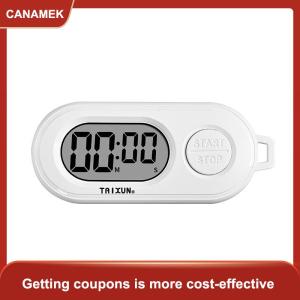 【CANAMEK】 Dừng hẹn giờ thể thao dừng hẹn giờ Keychain với màn hình LCD kích thước bỏ túi trang trí kỹ thuật số Đồng hồ đếm ngược cho các kịch bản khác nhau