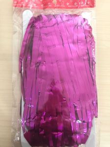 (Gifts Home) Tirai BirthdayRumbai Plastik Chrome Foil 200x100Cm Curtain Backdrop Curtain rumbai doff