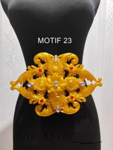 Aksesoris Tari Hiasan Pinggang Bahan Lem Lilin Motif 23