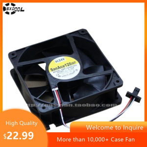 หมายเลข A90L-0001-0509 สำหรับ SANYO 9WF1224H1D03 พัดลมระบายความร้อนกันน้ำขนาด 120 มม. X 38 มม. DC 24V สำหรับ FANUC CNC อุปกรณ์อุตสาหกรรม