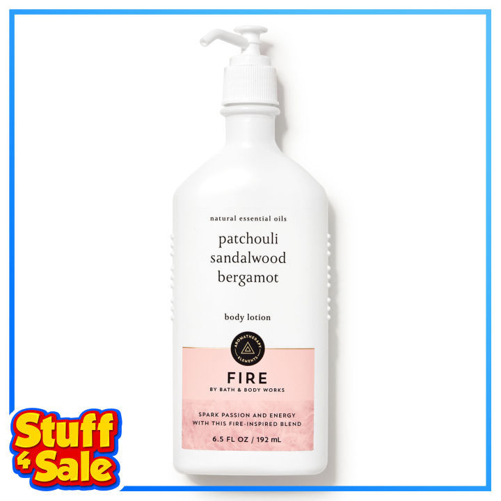 Bath and Body Works Aromatherapy Body Lotion Fire Patchouli