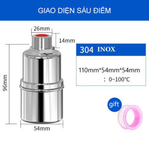 Phao Nước Chống Tràn Tự Động Van Cơ Nước Mini Tự Ngắt Khi Đầy Điều Chỉnh Mực Nước Chất Liệu Inox 304 Bền Đẹp Không Gỉ