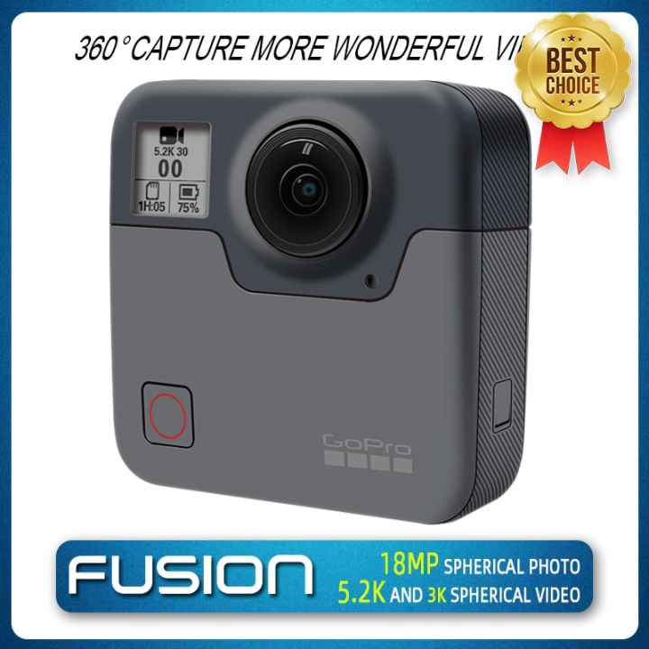  GoPro Camera Fusion - 360 Waterproof Digital VR Camera with  Spherical 5.2K HD Video 18MP Photos : Electronics