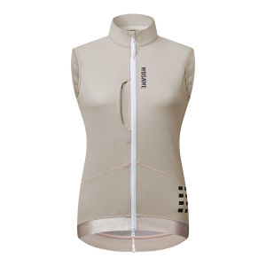 WOSAWE แขนกุดผู้หญิงเสื้อเจอร์ซีย์นักปั่นขนแกะความร้อนกันลมเย็นเสื้อกั๊กกีฬากลางแจ้ง