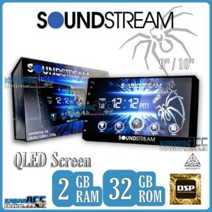 SOUNDSTREAM QLED Screen Car Android Player 9 INCH /10 INCH